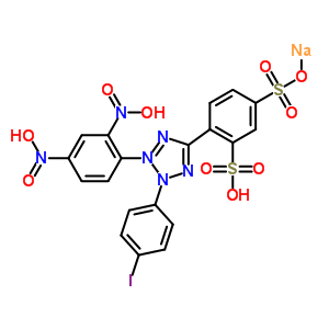 2-(4-Iodophenyl)-3-(2,4-dinitrophenyl)-5-(2,4-disulfophenyl)-2h-tetrazolium sodium salt Structure,515111-36-1Structure