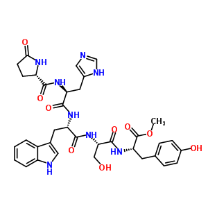 Pyroglutamyl-histidyl-tryptophyl-seryl-tyrosyl methyl ester Structure,51871-39-7Structure