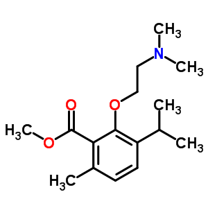 3-[2-(Dimethylamino)ethoxy]-p-cymene-2-carboxylic acid methyl ester Structure,52073-22-0Structure