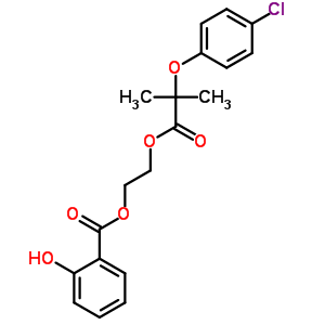 2-Hydroxybenzoic acid 2-[2-(4-chlorophenoxy)-2-methyl-1-oxopropoxy]ethyl ester Structure,52161-14-5Structure