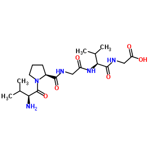 纈氨酰-脯氨酰-甘氨酰-纈氨酰-甘氨酸結(jié)構(gòu)式_52231-42-2結(jié)構(gòu)式