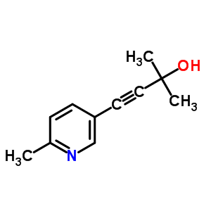 2-Methyl-4-(6-methyl-3-pyridyl)-3-butyn-2-ol Structure,52535-35-0Structure