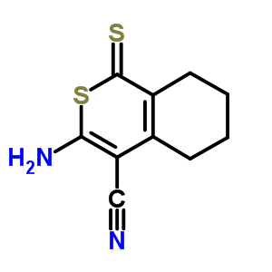 3-Amino-1-thioxo-5,6,7,8-tetrahydro-1H-isothiochromene-4-carbonitrile Structure,5275-11-6Structure