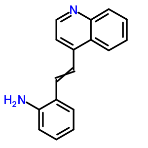 2-(2-Quinolin-4-ylethenyl)aniline Structure,53-97-4Structure