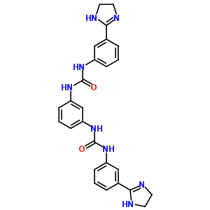 3-[3-(4,5-Dihydro-1h-imidazol-2-yl)phenyl]-1-[3-[[3-(4,5-dihydro-1h-imidazol-2-yl)phenyl]carbamoylamino]phenyl]urea Structure,5300-47-0Structure