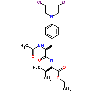 n-[n-乙?；?4-[雙 (2-氯乙基)氨基]-l-苯基-丙氨酰基]-L-纈氨酸乙酯結構式_531-77-1結構式