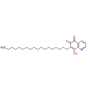 7-(Heptadecylsulfanyl)-8-hydroxy-5,6-quinolinedione Structure,53193-62-7Structure