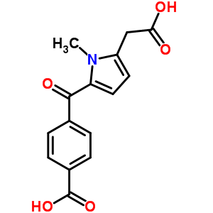 1-Methyl-5-(4-carboxybenzoyl)-1h-pyrrole-2-acetic acid Structure,53421-39-9Structure