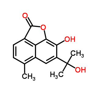 8-Hydroxy-7-(1-hydroxy-1-methylethyl)-5-methyl-2h-naphtho[1,8-bc]furan-2-one Structure,53915-47-2Structure