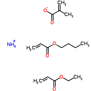 2-Methyl-2-propenoic acid polymer with butyl 2-propenoate and ethyl 2-propenoate ammonium salt Structure,53934-25-1Structure