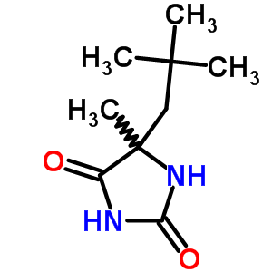 5-(2,2-Dimethylpropyl)-5-methyl-imidazolidine-2,4-dione Structure,5394-33-2Structure