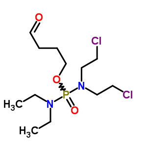 4-[Bis(2-chloroethyl)amino-diethylamino-phosphoryl]oxybutanal Structure,53948-50-8Structure