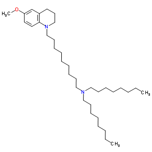 1(2H)-quinolinenonanamine, 3,4-dihydro-6-methoxy-n,n-dioctyl- Structure,5429-99-2Structure