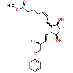 (Z)-7-[(1r)-3α,5α-二羥基-2β-[(e,r)-4-苯氧基-3-羥基-1-丁烯]環(huán)戊并n-1α-基]-5-庚烯酸甲酯結(jié)構(gòu)式_54348-08-2結(jié)構(gòu)式