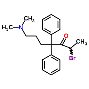 2-Bromo-7-dimethylamino-4,4-diphenyl-heptan-3-oneStructure,5436-08-8Structure 2-Bromo-7-dimethylamino-4,4-diphenyl-heptan-3-one Structure,5436-08-8Structure