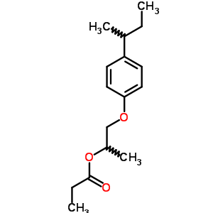 1-(4-Butan-2-ylphenoxy)propan-2-yl propanoate Structure,5436-96-4Structure