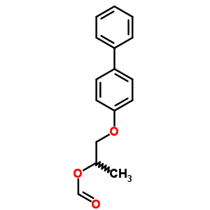 1-(4-Phenylphenoxy)propan-2-yl formate Structure,5437-06-9Structure