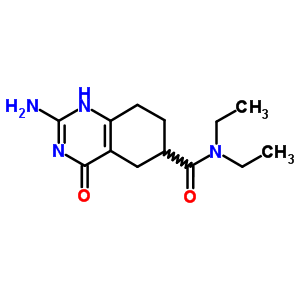 6-Quinazolinecarboxamide,2-amino-n,n-diethyl-3,4,5,6,7,8-hexahydro-4-oxo- Structure,5437-51-4Structure