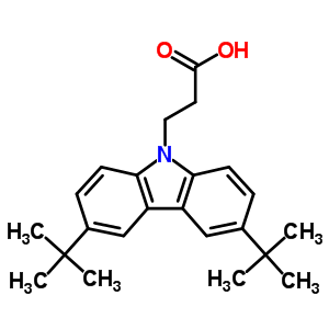 3-(3,6-Ditert-butylcarbazol-9-yl)propanoic acid Structure,5439-28-1Structure