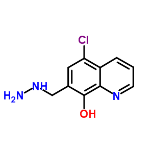 8-Quinolinol,5-chloro-7-(hydrazinylmethyl)- Structure,5444-90-6Structure