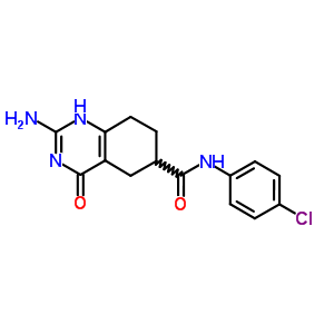 6-Quinazolinecarboxamide,2-amino-n-(4-chlorophenyl)-3,4,5,6,7,8-hexahydro-4-oxo- Structure,5446-26-4Structure