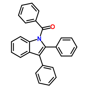 Methanone, (2,3-diphenyl-1h-indol-1-yl)phenyl- Structure,5448-01-1Structure