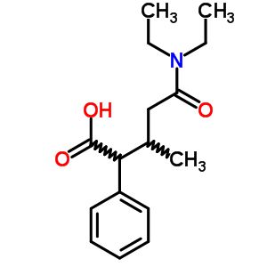 4-(Diethylcarbamoyl)-3-methyl-2-phenyl-butanoic acid Structure,5449-38-7Structure