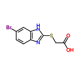 (6-Bromo-1h-benzoimidazol-2-ylsulfanyl)-acetic acid Structure,5450-30-6Structure