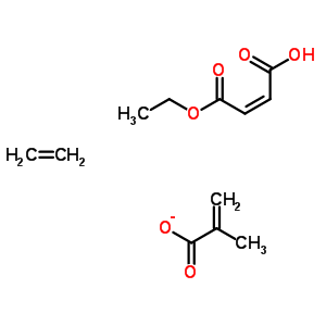 (2Z)-2-丁烯二酸單乙基酯與乙烯和 2-丙烯酸甲酯的聚合物結(jié)構(gòu)式_54545-50-5結(jié)構(gòu)式