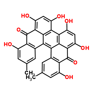 原金絲桃素結(jié)構(gòu)式_548-03-8結(jié)構(gòu)式