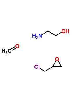 Formaldehyde, polymer with 2-aminoethanol and (chloromethyl)oxirane Structure,54910-07-5Structure