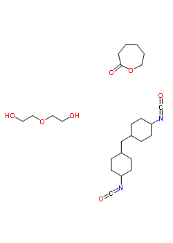 2-Oxepanone, polymer with 2,2-oxybis(ethanol) and 1,1-methylenebis(4-isocyanatocyclohexane) Structure,54954-83-5Structure