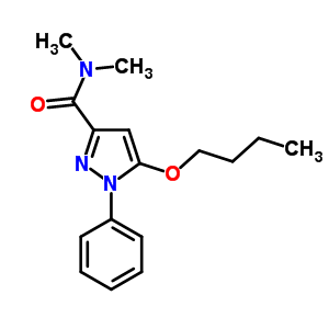 5-Butoxy-n,n-dimethyl-1-phenyl-1h-pyrazole-3-carboxamide Structure,55228-17-6Structure