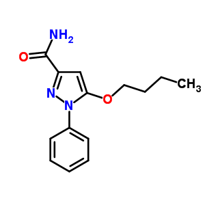 5-Butoxy-1-phenyl-1h-pyrazole-3-carboxamide Structure,55228-44-9Structure