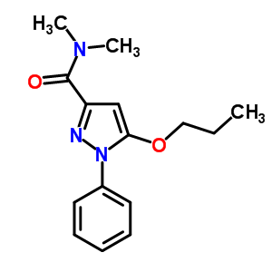 N,n-dimethyl-1-phenyl-5-propoxy-1h-pyrazole-3-carboxamide Structure,55228-55-2Structure