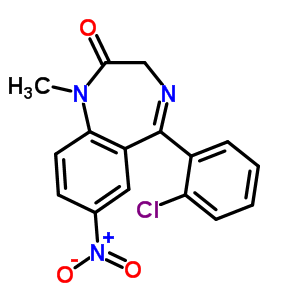 氯硝西泮結(jié)構(gòu)式_5527-71-9結(jié)構(gòu)式