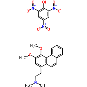 2-(3,4-Dimethoxyphenanthren-1-yl)-n,n-dimethyl-ethanamine Structure,5531-99-7Structure