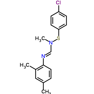 N1-(4-chlorophenylthio)-n1-methyl-n2-(2,4-xylyl)formamidine Structure,55311-62-1Structure