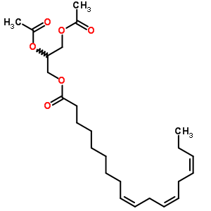 (9Z,12z,15z)-9,12,15-octadecatrienoic acid 2,3-bis(acetyloxy)propyl ester Structure,55320-02-0Structure