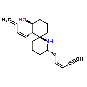 7-[(1Z)-1,3-butadienyl]-2-[(2z)-2-penten-4-ynyl]-1-azaspiro[5.5]undecan-8-ol Structure,55475-52-0Structure