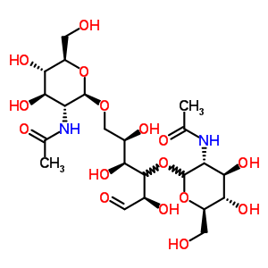 N-acetylglucosaminyl(1-3)-n-acetylglucosaminyl(1-6)-galactopyranose Structure,55612-66-3Structure