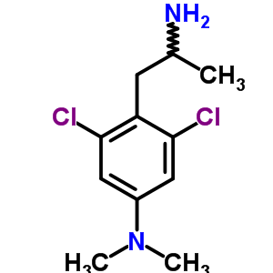 4-(2-Aminopropyl)-3,5-dichloro-n,n-dimethyl-aniline Structure,55875-54-2Structure