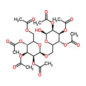 6-O-(2,3,4,6-tetra-o-acetyl-β-d-glucopyranosyl)-d-glucose 2,3,4-triacetate Structure,56253-33-9Structure