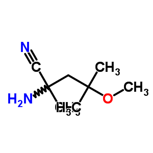 2-Amino-4-methoxy-2,4-dimethyl-pentanenitrile Structure,56262-41-0Structure