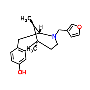 [2R,6r,11r,(-)]-1,2,3,4,5,6-hexahydro-6,11-dimethyl-3-(3-furanylmethyl)-2,6-methano-3-benzazocin-8-ol Structure,56649-73-1Structure