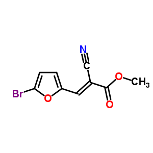 3-(5-Bromo-2-furyl)-2-cyano-prop-2-enoic acid methyl esterStructure,56656-97-4Structure 3-(5-Bromo-2-furyl)-2-cyano-prop-2-enoic acid methyl ester Structure,56656-97-4Structure