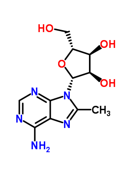 8-甲基腺苷酸結(jié)構(gòu)式_56973-12-7結(jié)構(gòu)式