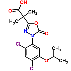 惡草靈酸結構式_57198-84-2結構式