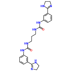 3-[3-(4,5-Dihydro-1h-imidazol-2-yl)phenyl]-1-[3-[[3-(4,5-dihydro-1h-imidazol-2-yl)phenyl]carbamoylamino]propyl]urea Structure,5726-77-2Structure