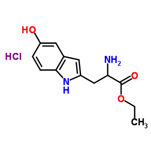 L-2-amino-3-(5-hydroxyindolyl)propionic acid ethyl ester hydrochloride Structure,57432-62-9Structure